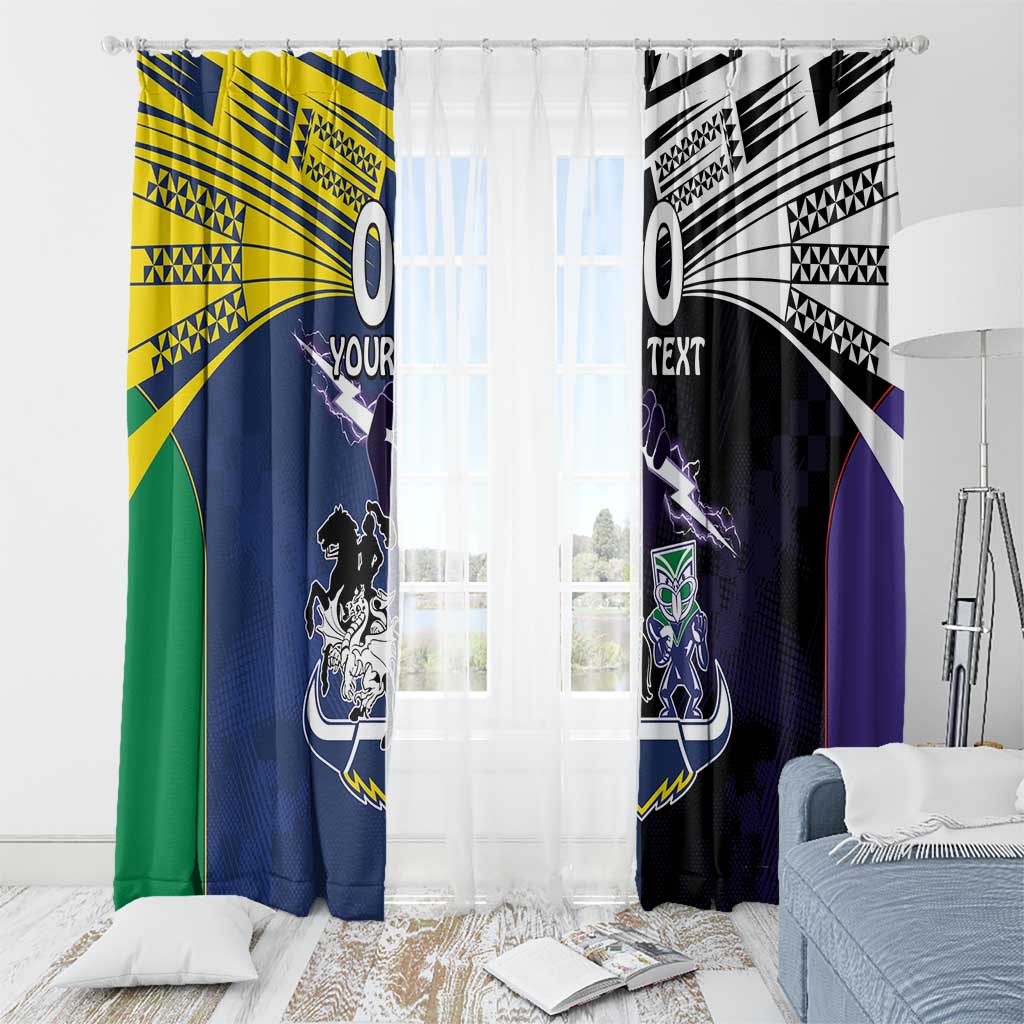 Custom Dragons-Cowboys Combine Storm-Warriors Window Curtain Sport Style Version 01