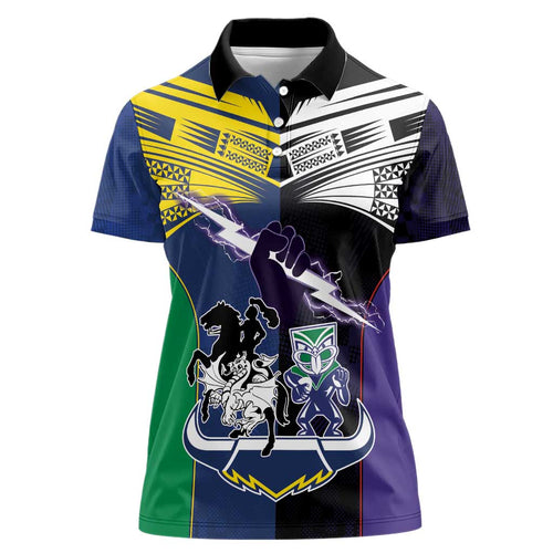 Custom Dragons-Cowboys Combine Storm-Warriors Women Polo Shirt Sport Style Version 01