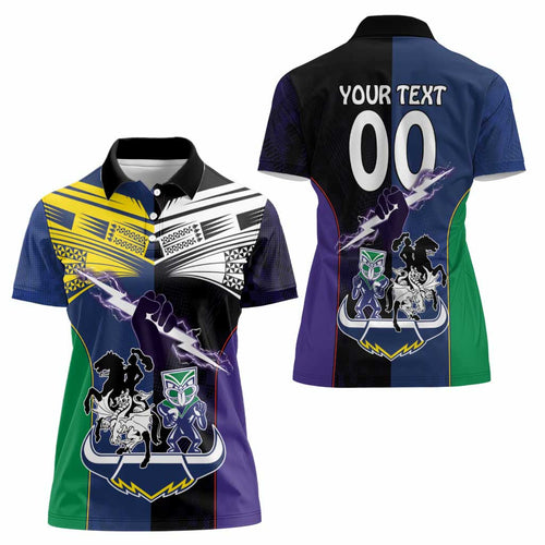 Custom Dragons-Cowboys Combine Storm-Warriors Women Polo Shirt Sport Style Version 01