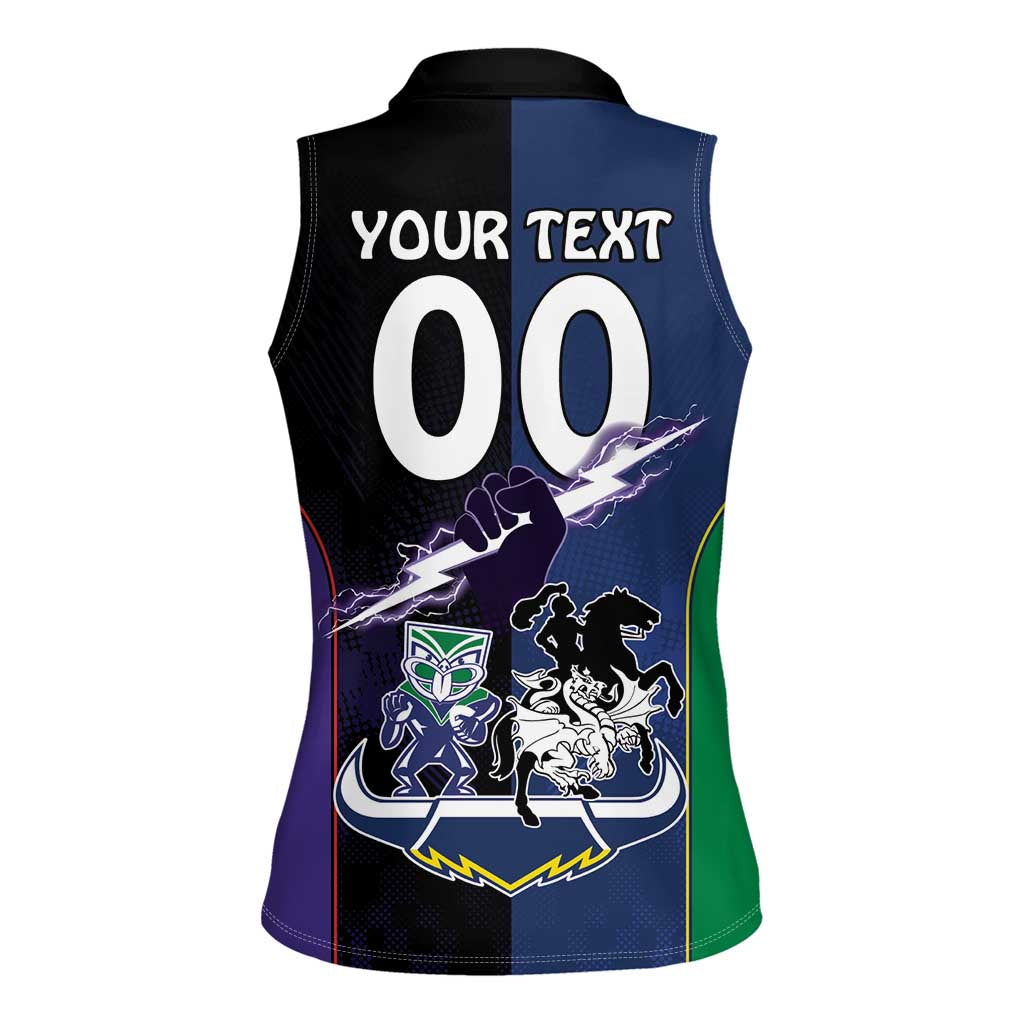 Custom Dragons-Cowboys Combine Storm-Warriors Women Sleeveless Polo Shirt Sport Style Version 01