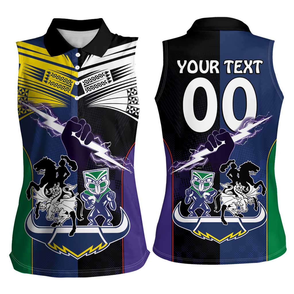Custom Dragons-Cowboys Combine Storm-Warriors Women Sleeveless Polo Shirt Sport Style Version 01