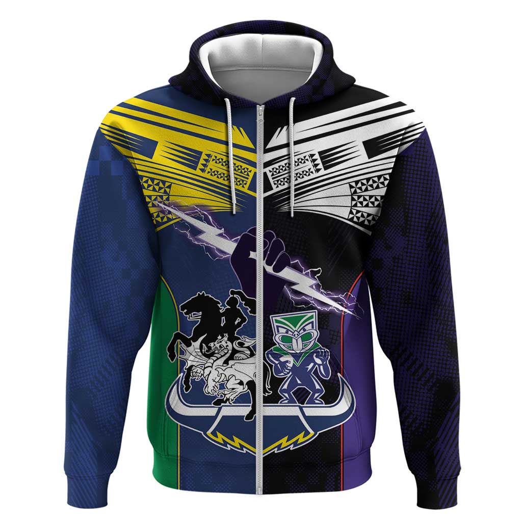 Custom Dragons-Cowboys Combine Storm-Warriors Zip Hoodie Sport Style Version 01