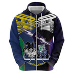 Custom Dragons-Cowboys Combine Storm-Warriors Zip Hoodie Sport Style Version 01