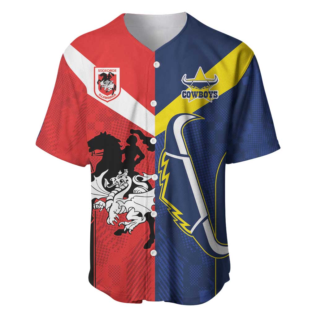 Custom Dragons-Cowboys Combine Storm-Warriors Baseball Jersey Sport Style Version 02