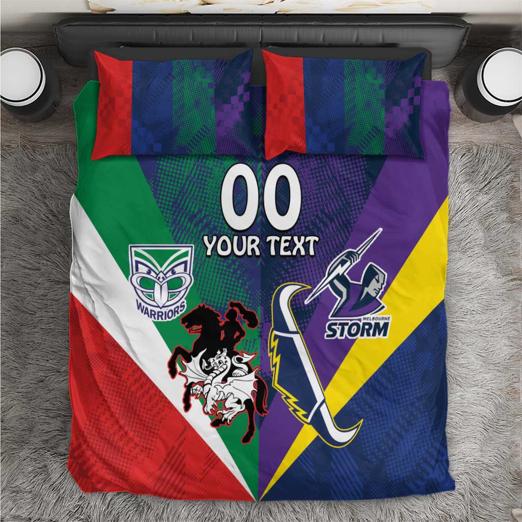 Custom Dragons-Cowboys Combine Storm-Warriors Bedding Set Sport Style Version 02