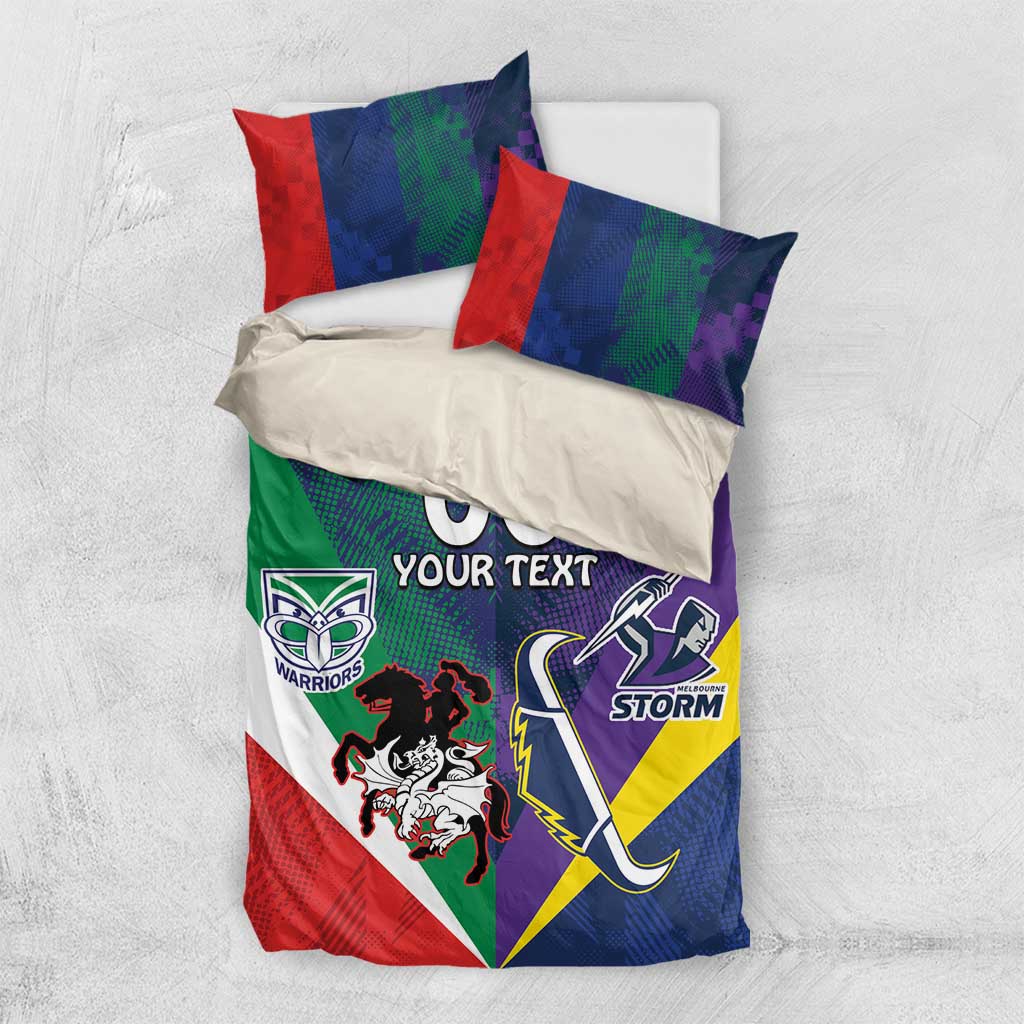 Custom Dragons-Cowboys Combine Storm-Warriors Bedding Set Sport Style Version 02