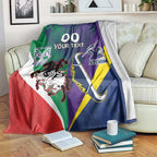 Custom Dragons-Cowboys Combine Storm-Warriors Blanket Sport Style Version 02