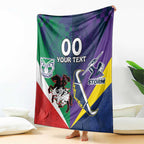 Custom Dragons-Cowboys Combine Storm-Warriors Blanket Sport Style Version 02