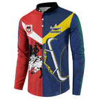 Custom Dragons-Cowboys Combine Storm-Warriors Button Sweatshirt Sport Style Version 02