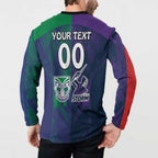 Custom Dragons-Cowboys Combine Storm-Warriors Button Sweatshirt Sport Style Version 02