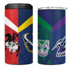 Custom Dragons-Cowboys Combine Storm-Warriors 4 in 1 Can Cooler Tumbler Sport Style Version 02