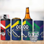 Custom Dragons-Cowboys Combine Storm-Warriors 4 in 1 Can Cooler Tumbler Sport Style Version 02