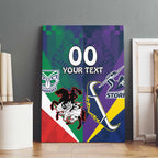 Custom Dragons-Cowboys Combine Storm-Warriors Canvas Wall Art Sport Style Version 02