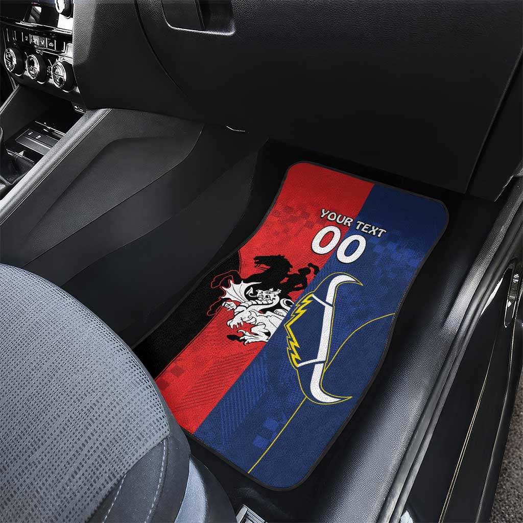 Custom Dragons-Cowboys Combine Storm-Warriors Car Mats Sport Style Version 02