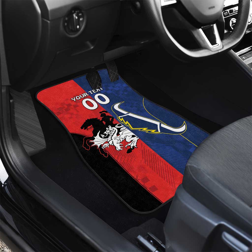 Custom Dragons-Cowboys Combine Storm-Warriors Car Mats Sport Style Version 02