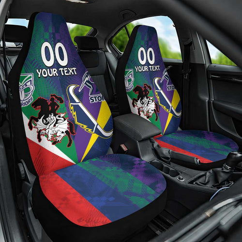 Custom Dragons-Cowboys Combine Storm-Warriors Car Seat Cover Sport Style Version 02
