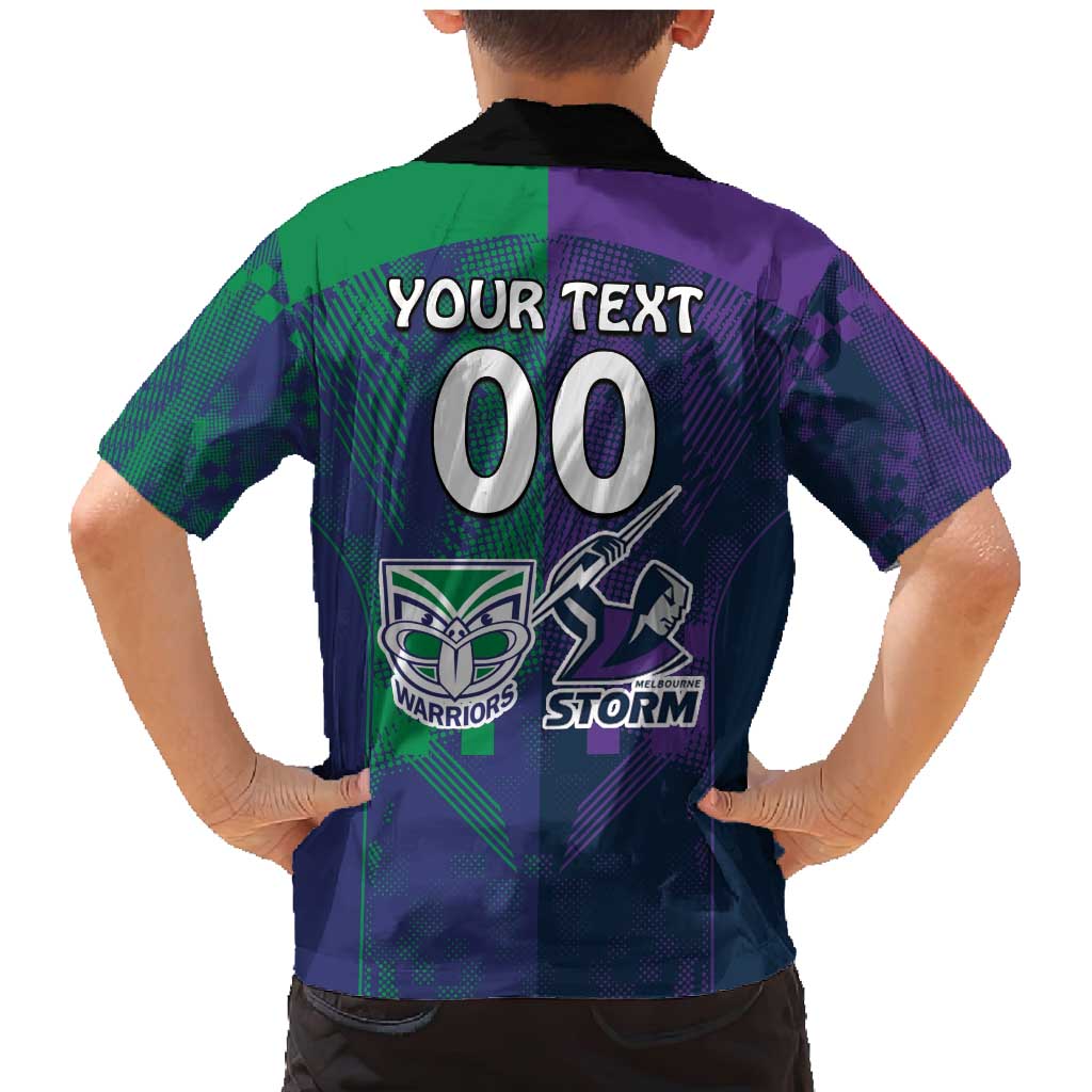 Custom Dragons-Cowboys Combine Storm-Warriors Family Matching Mermaid Dress and Hawaiian Shirt Sport Style Version 02