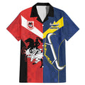 Custom Dragons-Cowboys Combine Storm-Warriors Family Matching Mermaid Dress and Hawaiian Shirt Sport Style Version 02