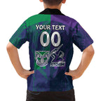 Custom Dragons-Cowboys Combine Storm-Warriors Family Matching Off Shoulder Short Dress and Hawaiian Shirt Sport Style Version 02