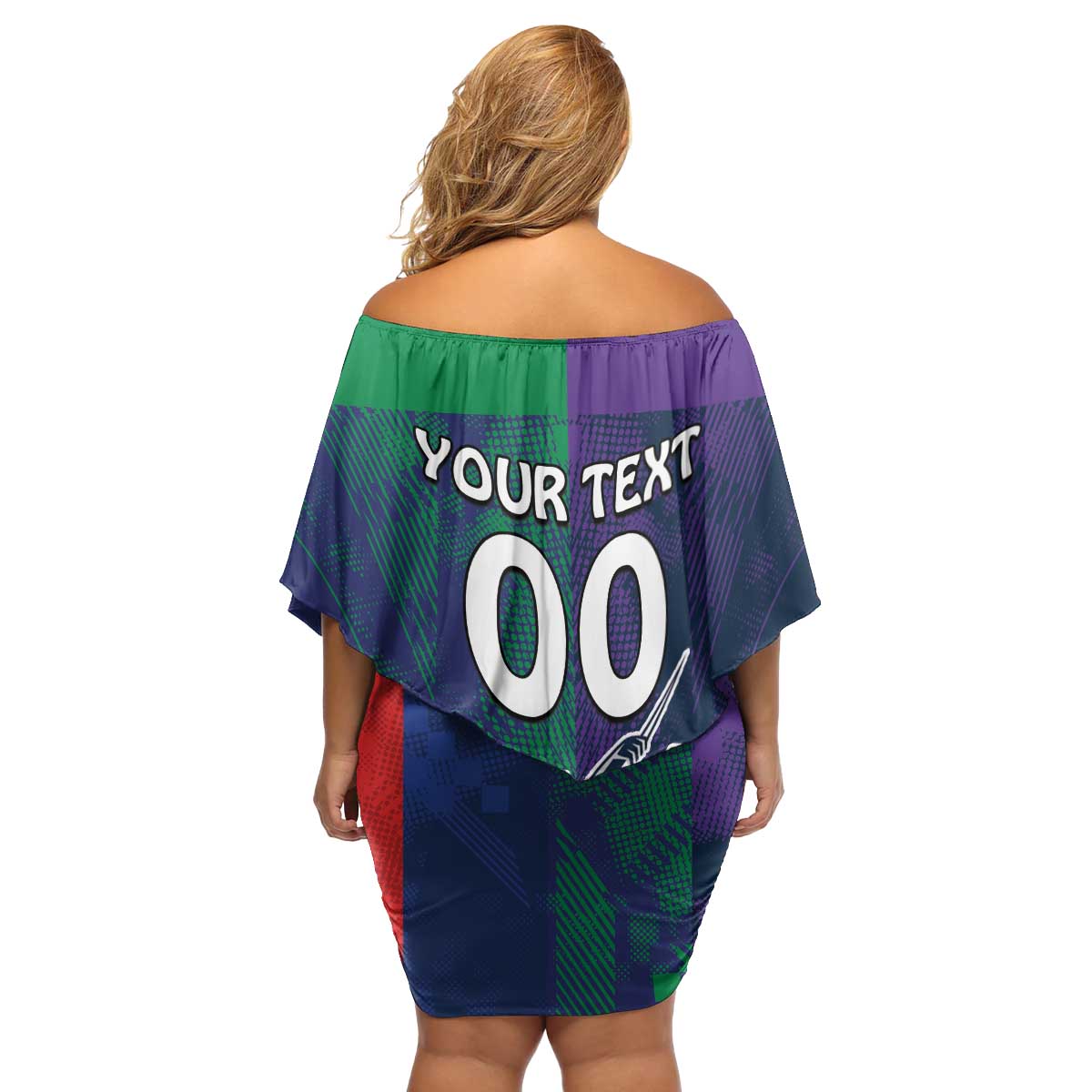 Custom Dragons-Cowboys Combine Storm-Warriors Family Matching Off Shoulder Short Dress and Hawaiian Shirt Sport Style Version 02