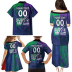 Custom Dragons-Cowboys Combine Storm-Warriors Family Matching Puletasi and Hawaiian Shirt Sport Style Version 02