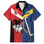 Custom Dragons-Cowboys Combine Storm-Warriors Family Matching Summer Maxi Dress and Hawaiian Shirt Sport Style Version 02
