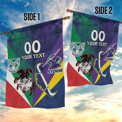 Custom Dragons-Cowboys Combine Storm-Warriors Garden Flag Sport Style Version 02