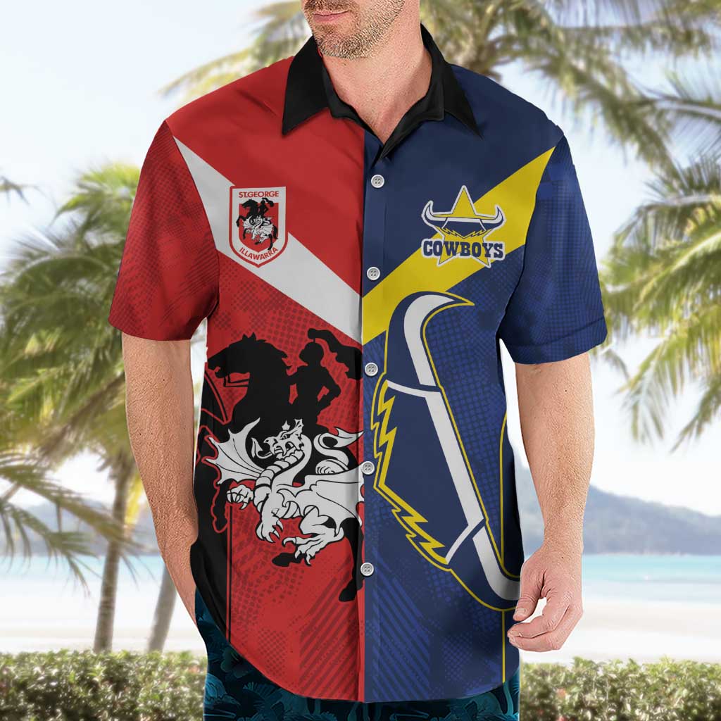 Custom Dragons-Cowboys Combine Storm-Warriors Hawaiian Shirt Sport Style Version 02