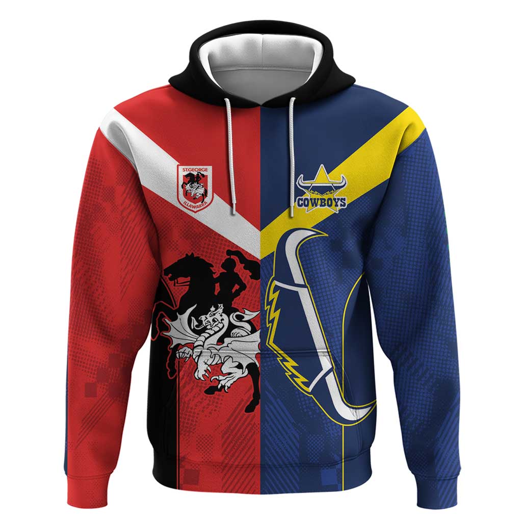 Custom Dragons-Cowboys Combine Storm-Warriors Hoodie Sport Style Version 02