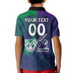 Custom Dragons-Cowboys Combine Storm-Warriors Kid Polo Shirt Sport Style Version 02