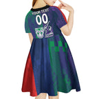 Custom Dragons-Cowboys Combine Storm-Warriors Kid Short Sleeve Dress Sport Style Version 02