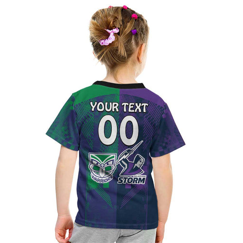 Custom Dragons-Cowboys Combine Storm-Warriors Kid T Shirt Sport Style Version 02