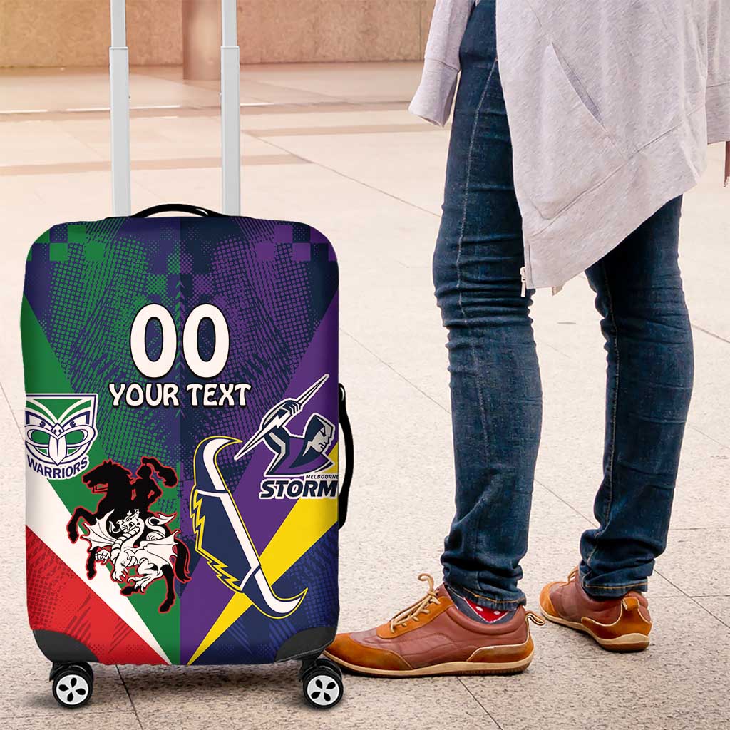 Custom Dragons-Cowboys Combine Storm-Warriors Luggage Cover Sport Style Version 02