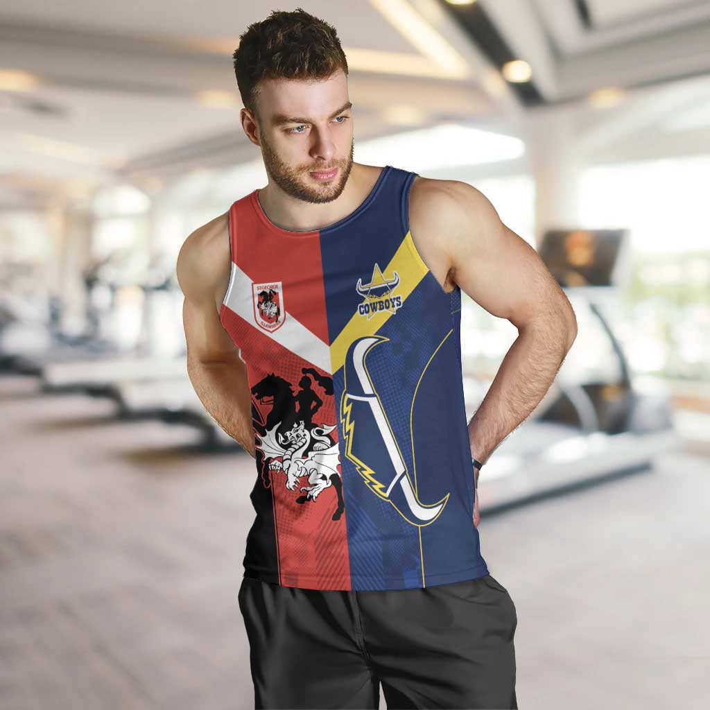 Custom Dragons-Cowboys Combine Storm-Warriors Men Tank Top Sport Style Version 02