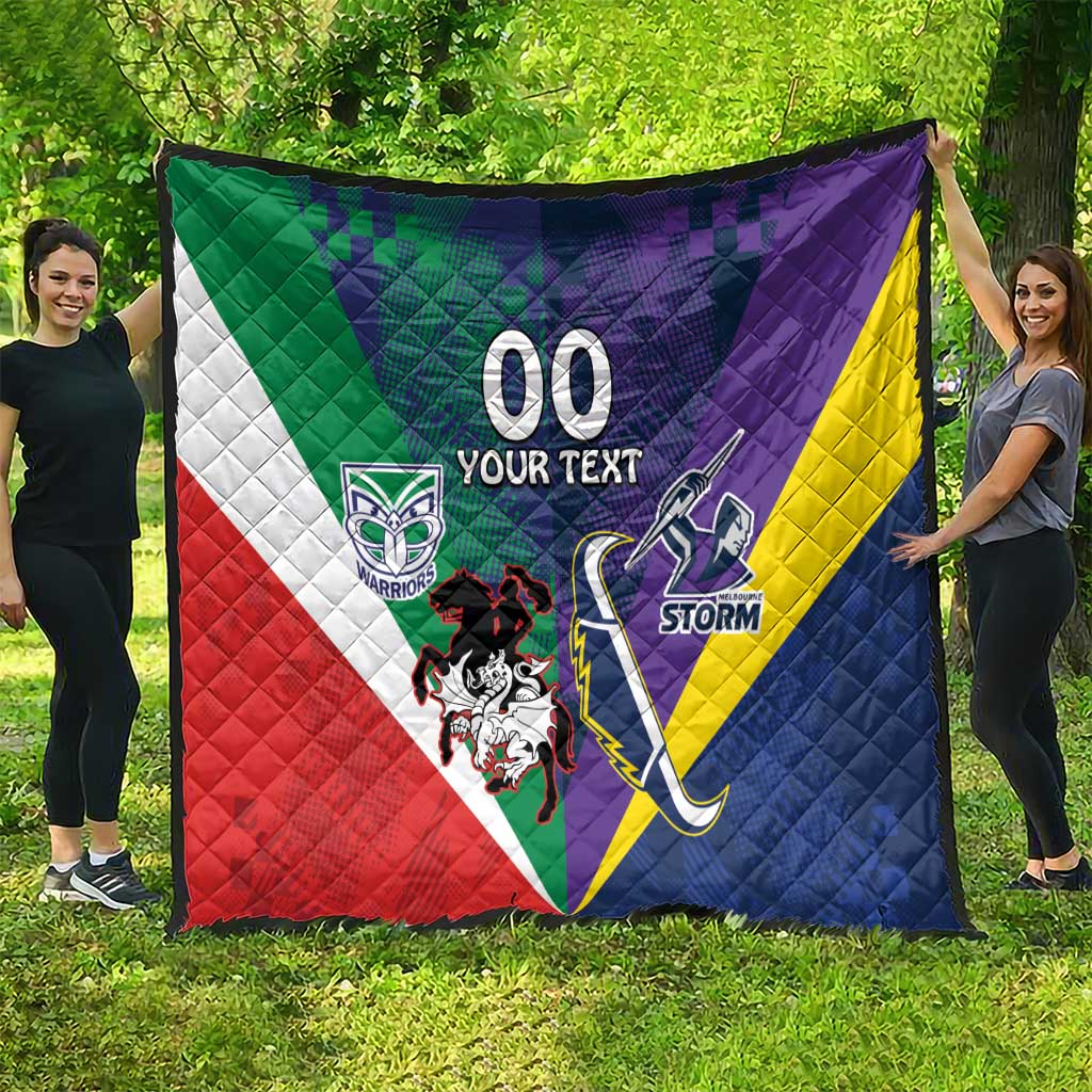 Custom Dragons-Cowboys Combine Storm-Warriors Quilt Sport Style Version 02