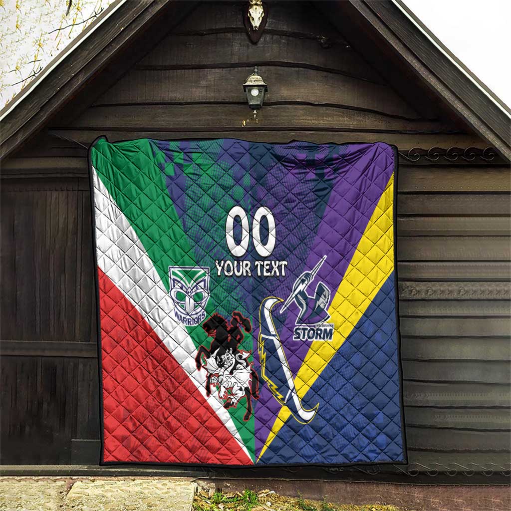 Custom Dragons-Cowboys Combine Storm-Warriors Quilt Sport Style Version 02