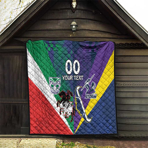 Custom Dragons-Cowboys Combine Storm-Warriors Quilt Sport Style Version 02