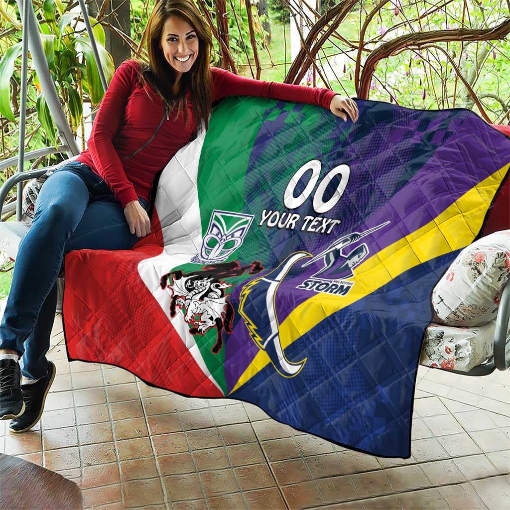 Custom Dragons-Cowboys Combine Storm-Warriors Quilt Sport Style Version 02