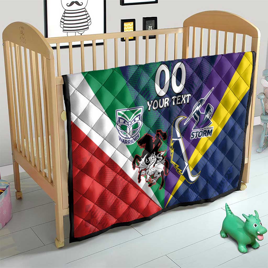 Custom Dragons-Cowboys Combine Storm-Warriors Quilt Sport Style Version 02