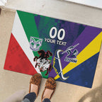Custom Dragons-Cowboys Combine Storm-Warriors Rubber Doormat Sport Style Version 02