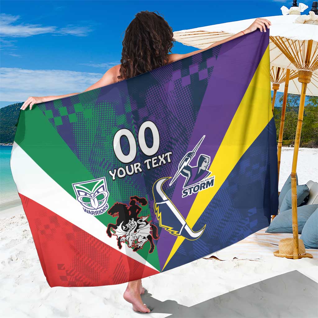 Custom Dragons-Cowboys Combine Storm-Warriors Sarong Sport Style Version 02