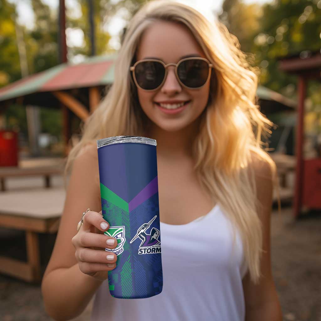 Custom Dragons-Cowboys Combine Storm-Warriors Skinny Tumbler Sport Style Version 02