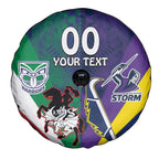 Custom Dragons-Cowboys Combine Storm-Warriors Spare Tire Cover Sport Style Version 02