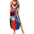 Custom Dragons-Cowboys Combine Storm-Warriors Summer Maxi Dress Sport Style Version 02