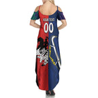 Custom Dragons-Cowboys Combine Storm-Warriors Summer Maxi Dress Sport Style Version 02
