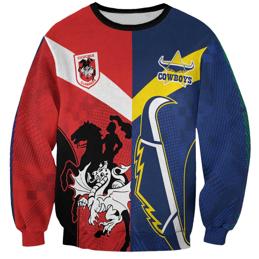 Custom Dragons-Cowboys Combine Storm-Warriors Sweatshirt Sport Style Version 02