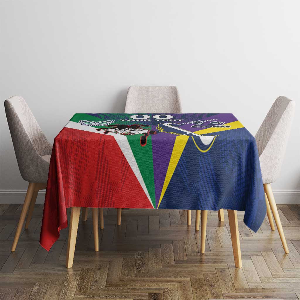 Custom Dragons-Cowboys Combine Storm-Warriors Tablecloth Sport Style Version 02