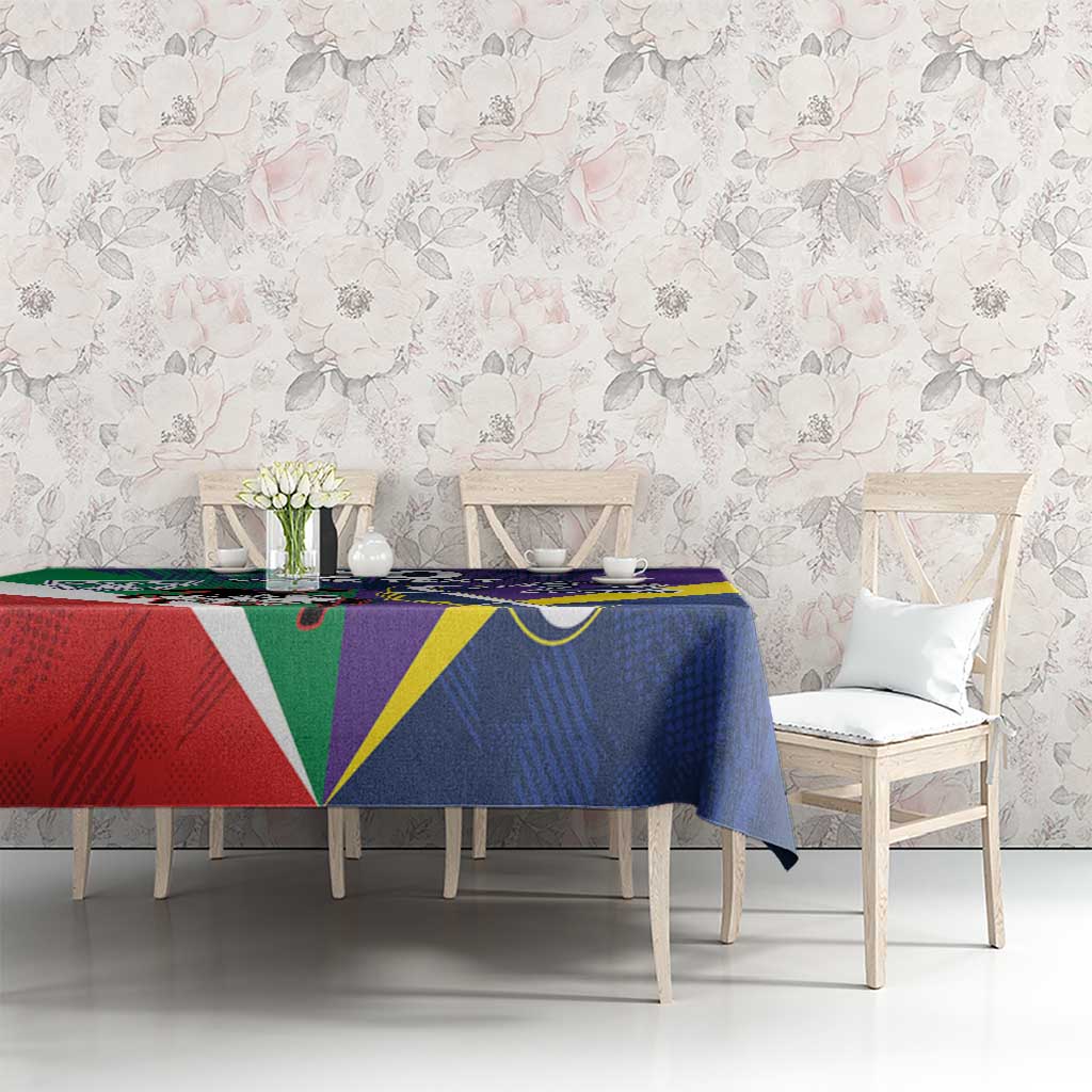 Custom Dragons-Cowboys Combine Storm-Warriors Tablecloth Sport Style Version 02