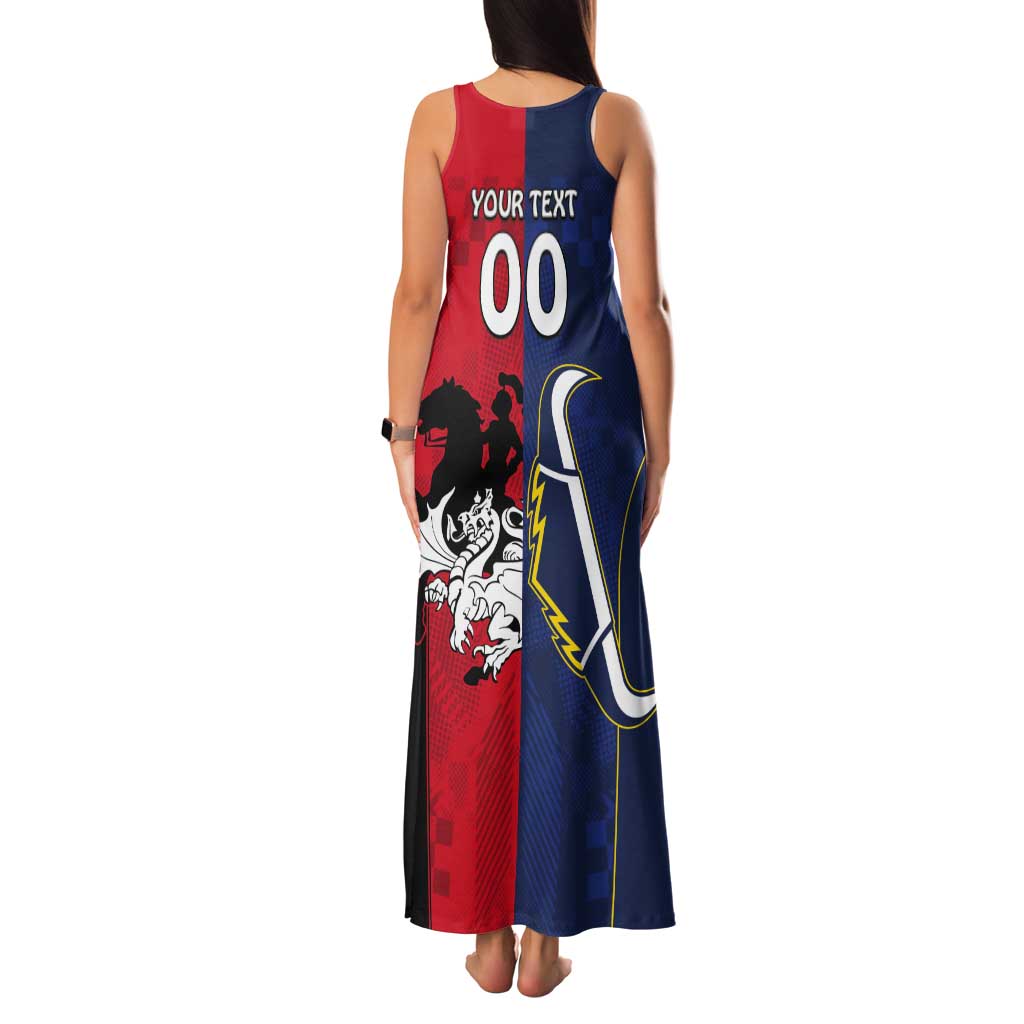Custom Dragons-Cowboys Combine Storm-Warriors Tank Maxi Dress Sport Style Version 02