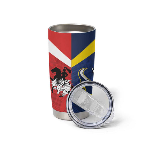 Custom Dragons-Cowboys Combine Storm-Warriors Tumbler Cup Sport Style Version 02
